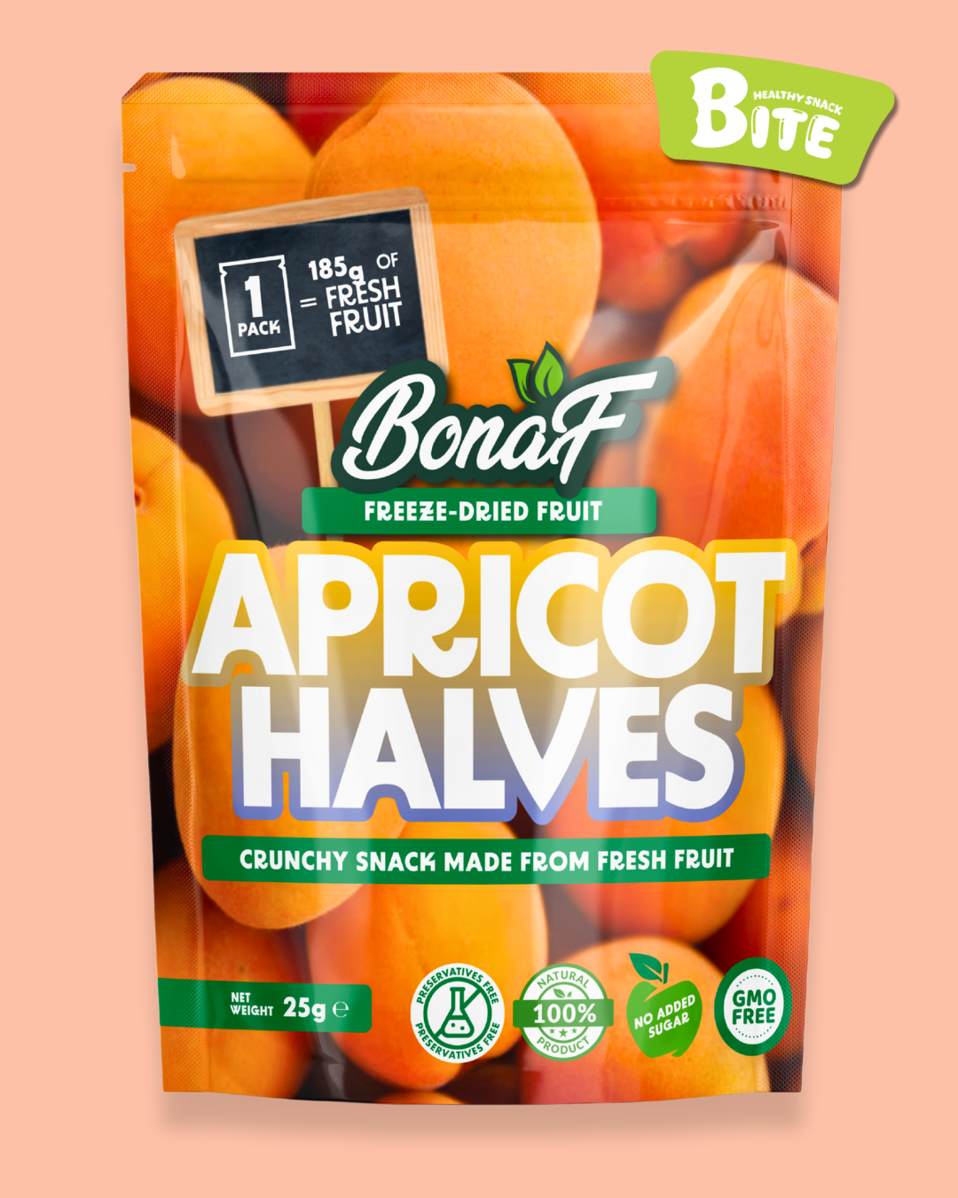 Bonaf Freeze Dried Apricot 25g â 100% Natural