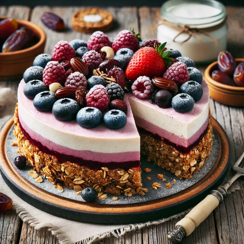 Berry Granola Cheesecake