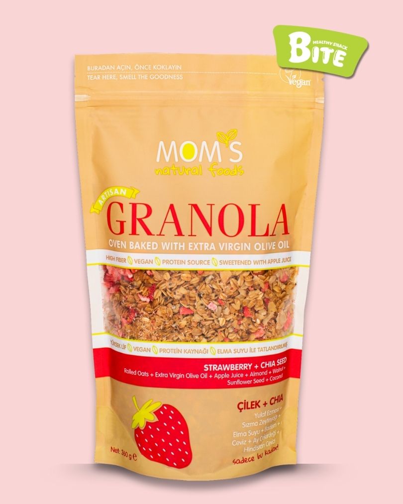 Strawberry Granola 360g - 100% Natural