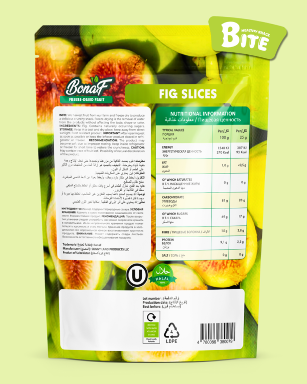 Bonaf Freeze Dried Fig 25g – 100% Natural - Image 2