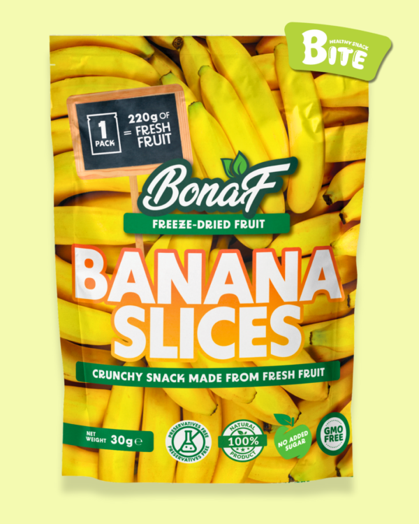 Freeze Dried Banana 30g – 100% Natural