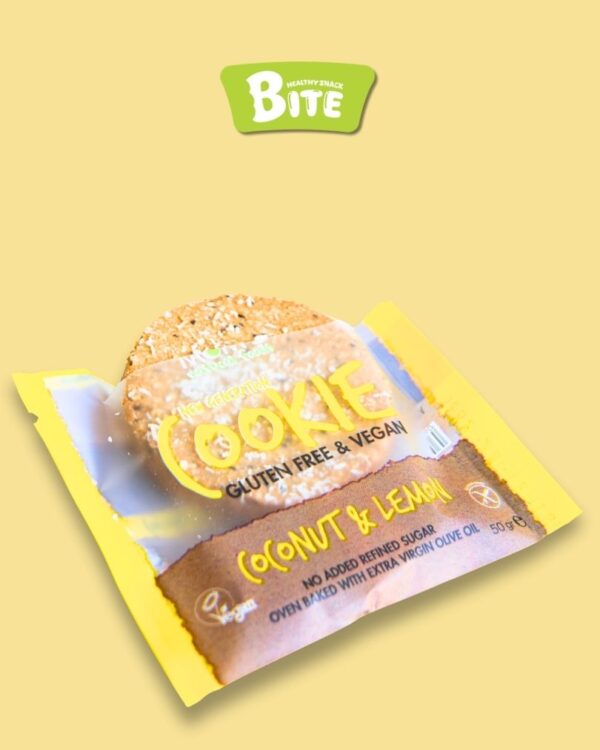Coconut & Lemon Cookie 50g - 100% Natural - Image 3