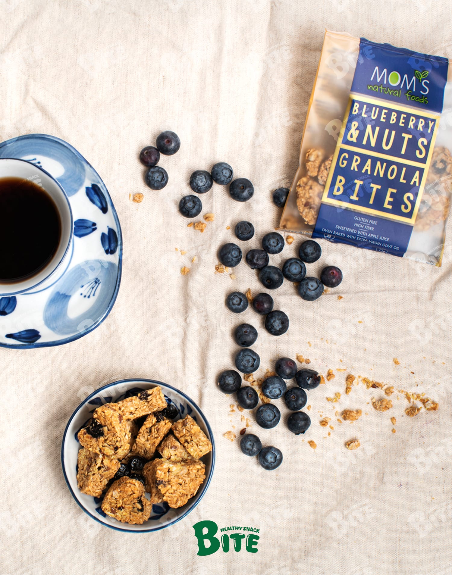 Blueberry & Nuts Granola Bites 40g - 100% Natural - Image 4