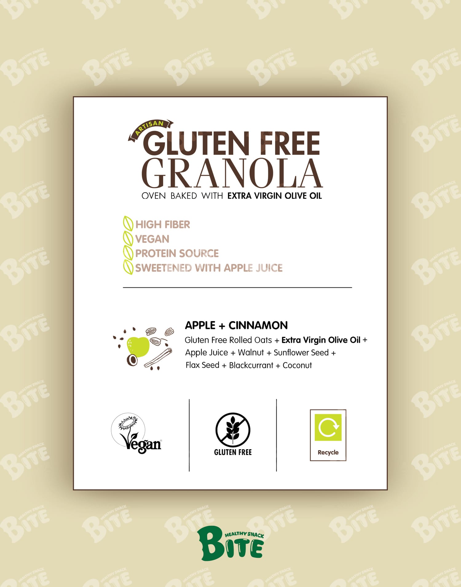Gluten Free Apple Granola 300g -100% Natural - Image 6