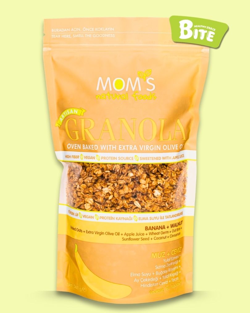 Banana & Walnut Granola 360g - 100% Natural
