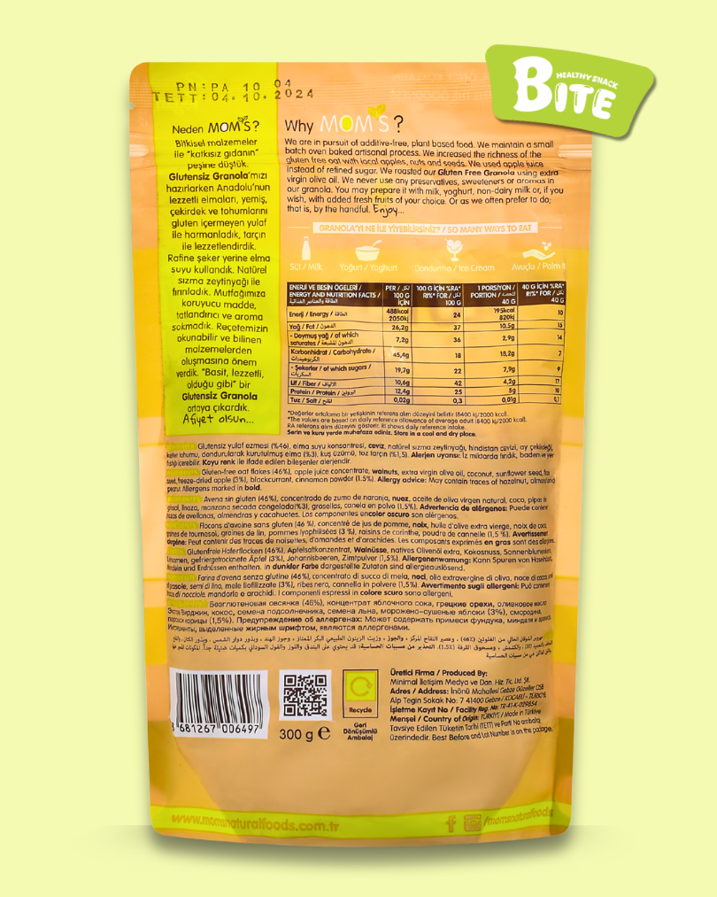 Banana & Walnut Granola 360g - 100% Natural - Image 2