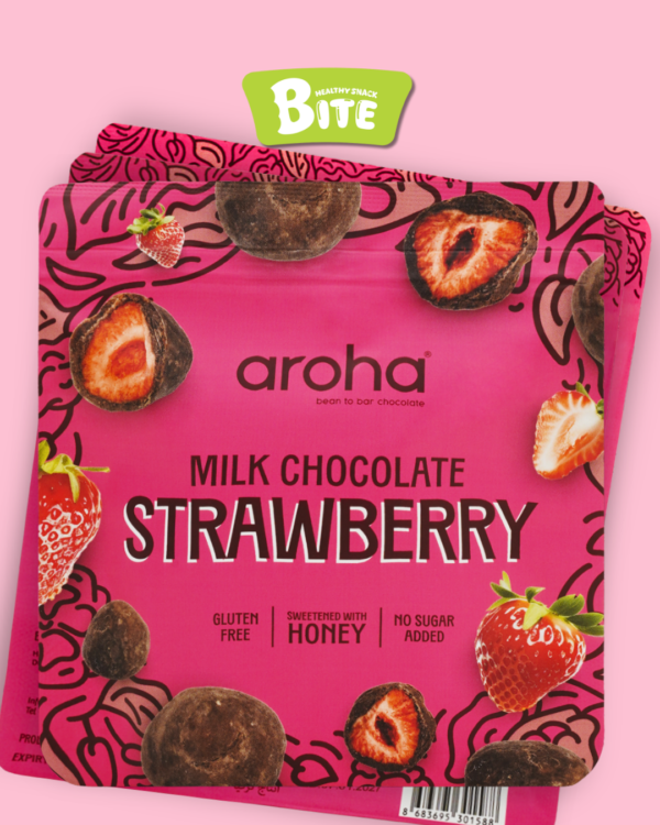 Strawberries coated with milk chocolate-Honey - Image 2