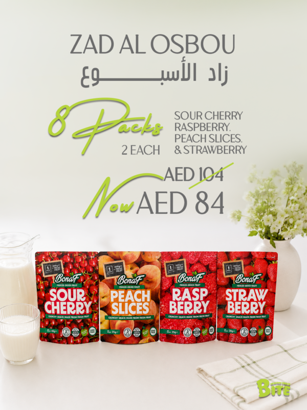 Zad Al Osbou Bundle: 8 BonaFide Fruit Snacks